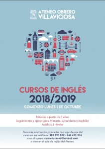 Cartel Ingles Carmen Ateneo